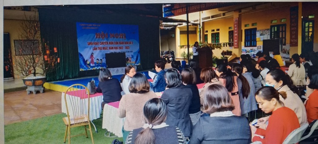 Sinh hoạt chuyên môn cụm mầm non số 2 lần thứ&nbsp;nhất