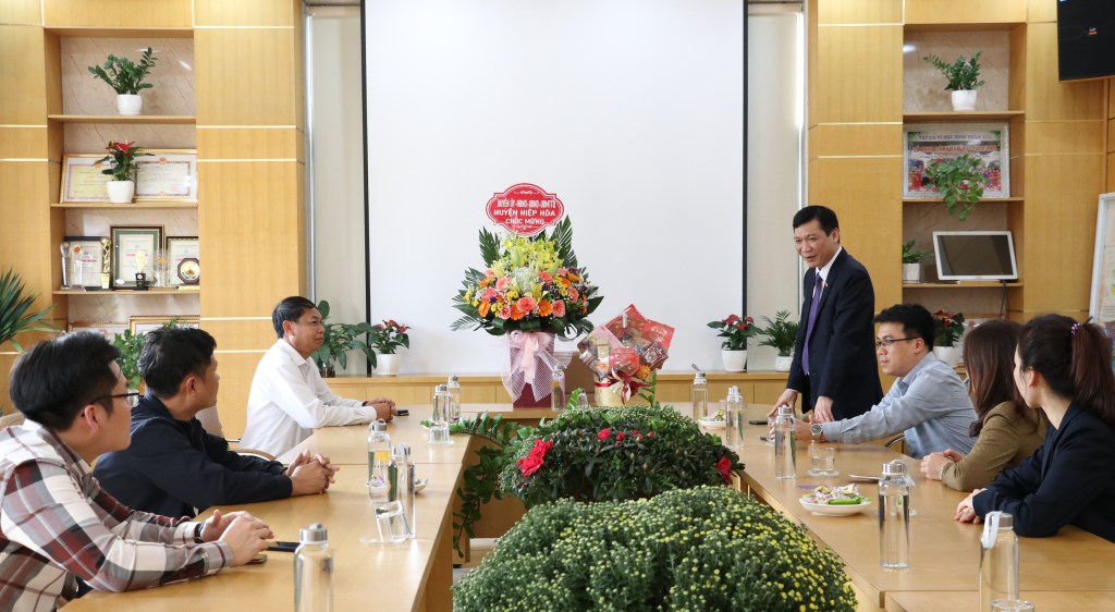 Hiệp Hoà: Bí thư Huyện ủy Ngô Tiến Dũng thăm, chúc tết các doanh nghiệp tiêu biểu nhân dịp Tết Nguyên đán Quý&nbsp;Mão