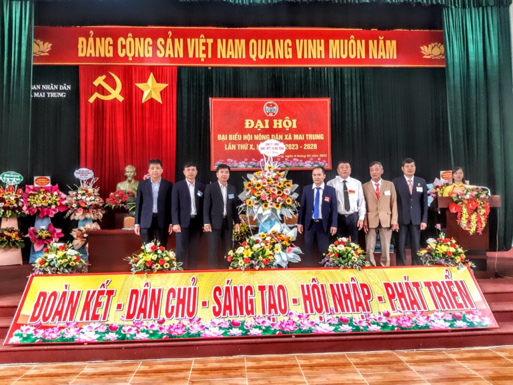 Đại hội đại biểu Hội Nông dân xã Mai Trung nhiệm kỳ 2023 –&nbsp;2028
