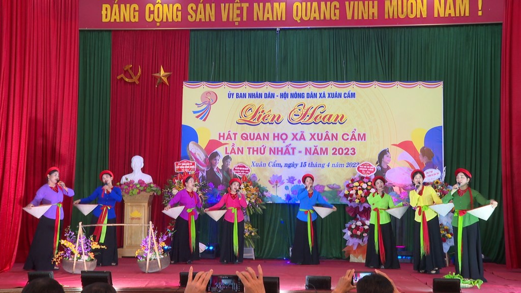 Hiệp Hoà: Liên hoan hát quan họ xã Xuân Cẩm lần thứ nhất năm&nbsp;2023