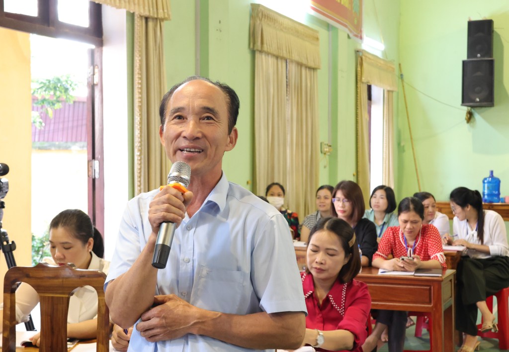 Bí thư Huyện ủy Hiệp Hòa tiếp xúc đối thoại với cán bộ, nhân dân xã Hoàng&nbsp;An