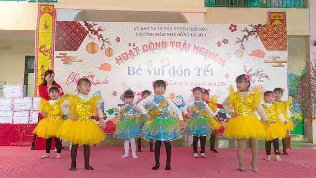 Trải nghiệm “Bé vui đón tết” mang nhiều niềm vui, hạnh phúc cho trẻ em Trường Mầm non Đông Lỗ số 1, Hiệp&nbsp;Hòa