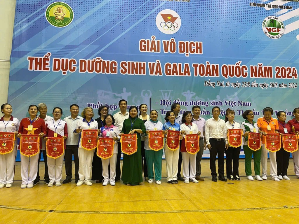 Hiệp Hoà tham dự Giải vô địch thể dục dưỡng sinh và Gala toàn quốc 2024 đạt Huy chương&nbsp;Đồng