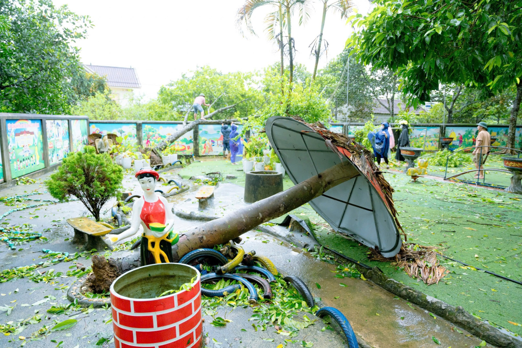 Hiệp Hoà: Thiệt hại sơ bộ theo báo cáo ban đầu sau cơn bão số 3&nbsp;(Yagi)