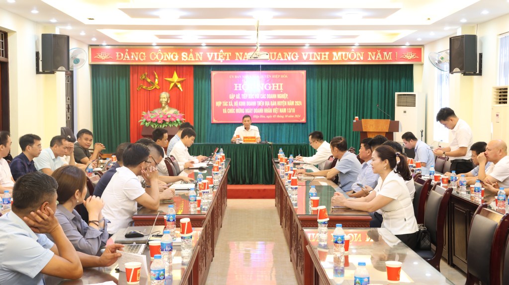 Hiệp Hòa gặp mặt, tiếp xúc doanh nghiệp, hợp tác xã, hộ kinh doanh trên địa bàn huyện năm&nbsp;2024