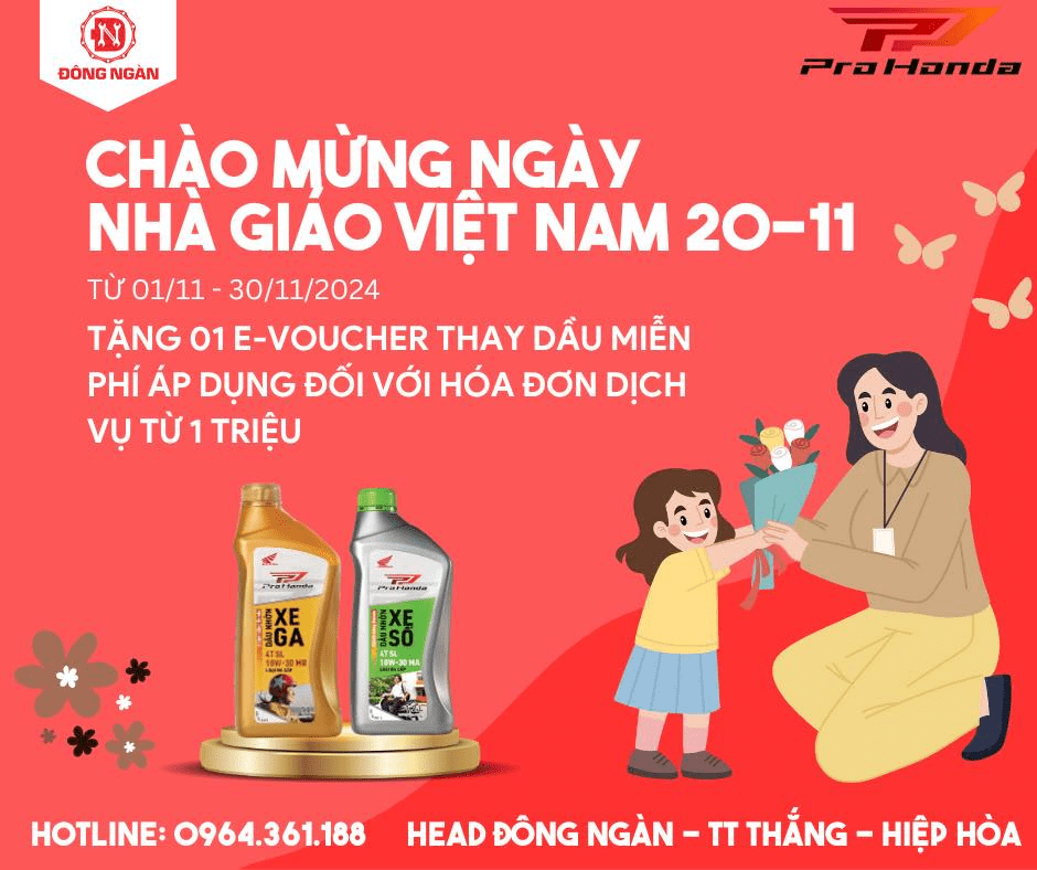 Honda Đông Ngàn tổ chức Chương trình khuyến mại đặc biệt Chào mừng Ngày&nbsp;20-11
