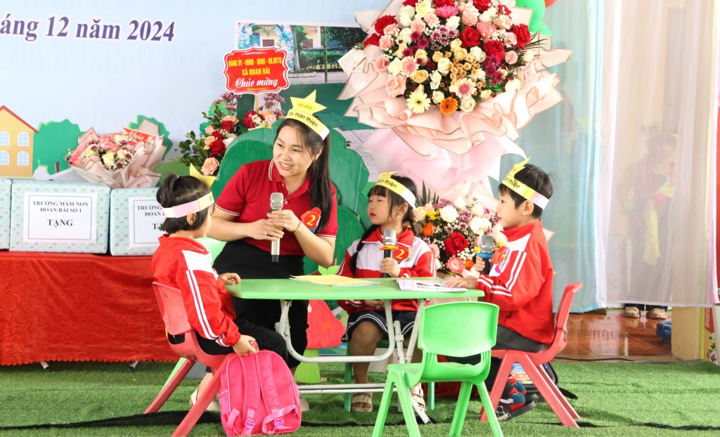 Sôi nổi Talk show “Lời chào thân thương” tại trường Mầm non Đoan Bái số&nbsp;1