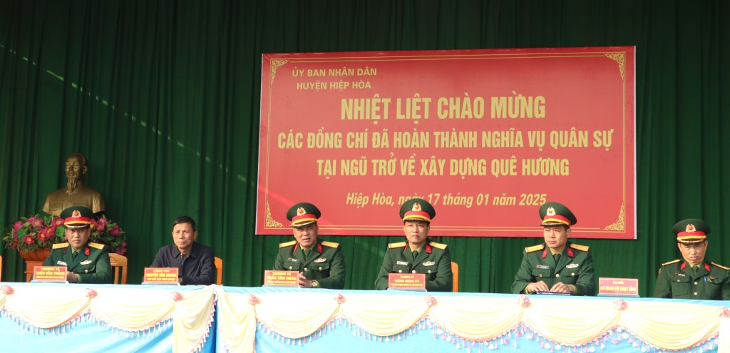 Hiệp Hòa đón hơn 300 quân nhân hoàn thành nghĩa vụ quân sự tại ngũ trở về địa&nbsp;phương