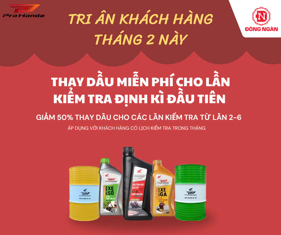 Chương trình khuyến mại của Honda Đông&nbsp;Ngàn: