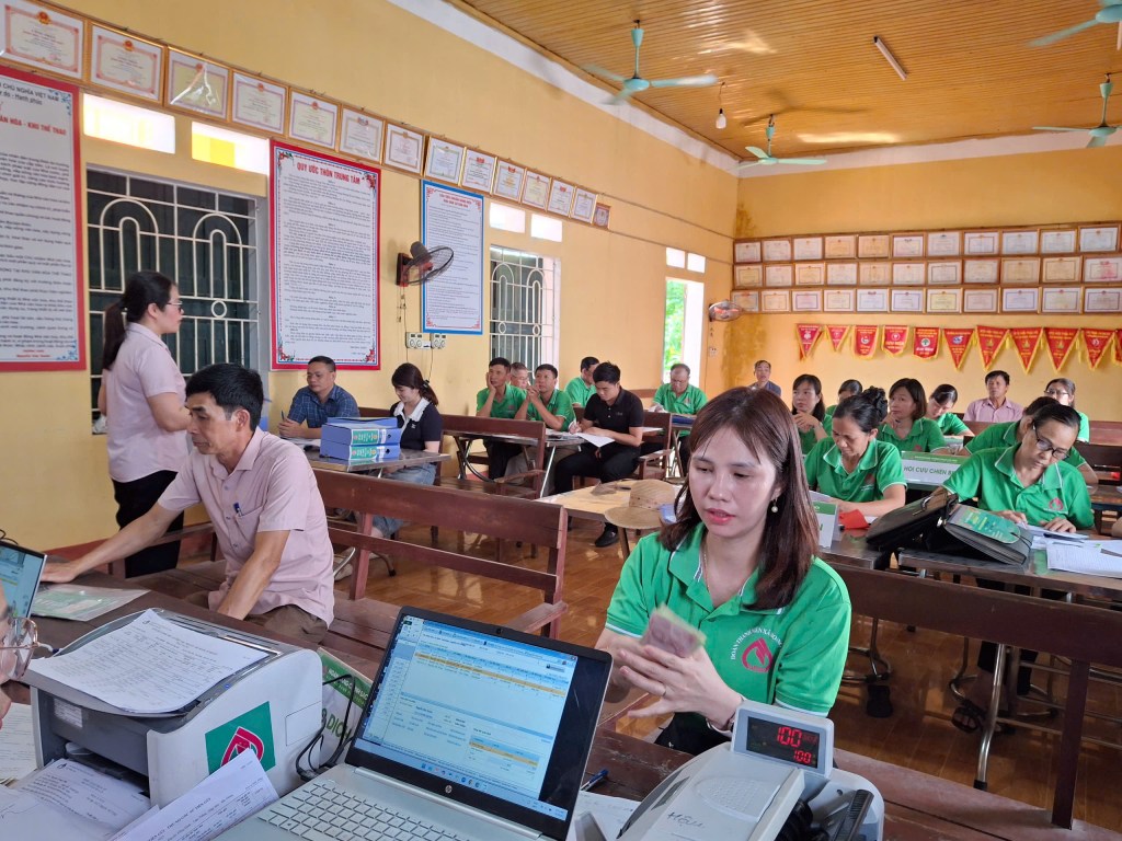 Triển khai hoạt động tín dụng chính sách xã hội trên địa bàn xã Hoàng&nbsp;Vân