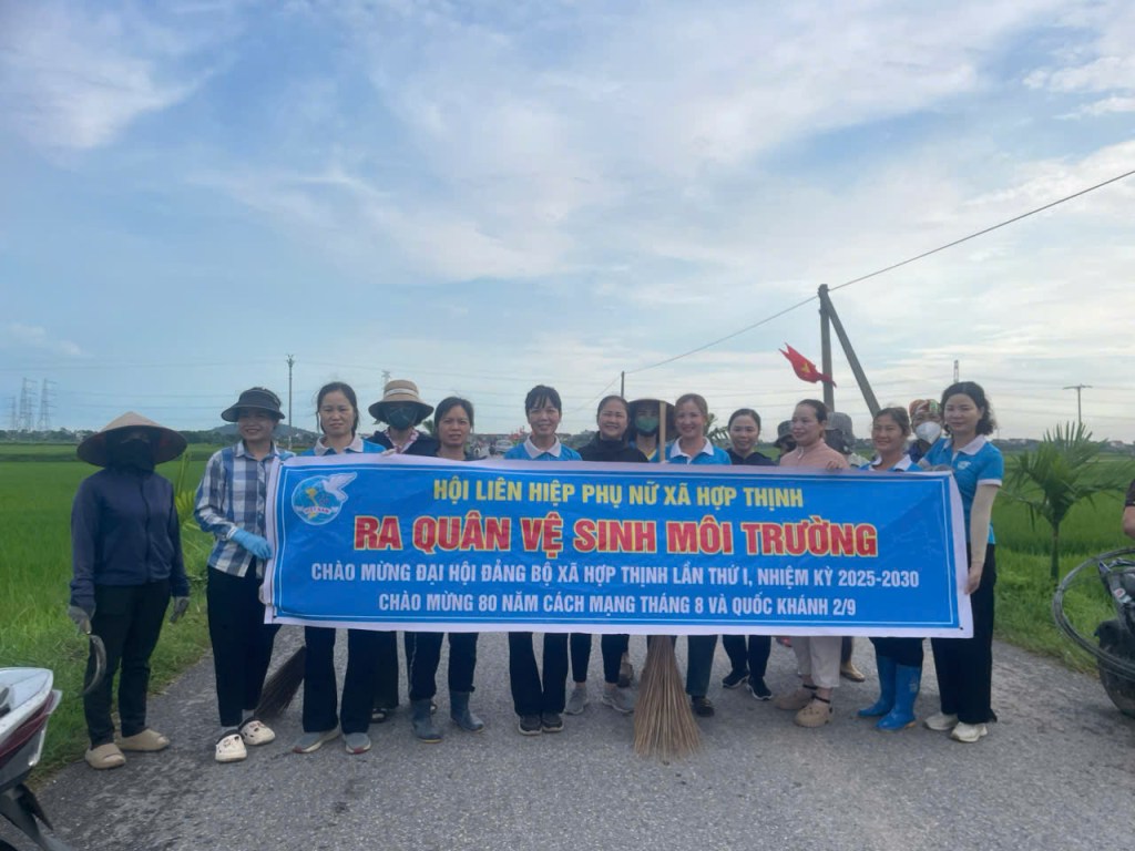 Hội LHPN xã Hợp Thịnh tổ chức các hoạt động chào mừng Đại hội Đảng bộ xã lần thứ nhất, nhiệm kỳ&nbsp;2025-2030