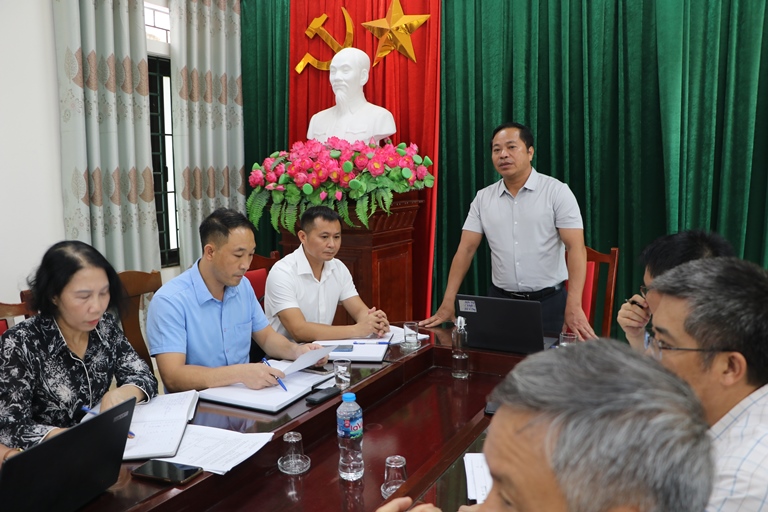 UBND xã Hoàng Vân làm việc với các đơn vị trường chuẩn bị cho năm học mới&nbsp;2025-2026