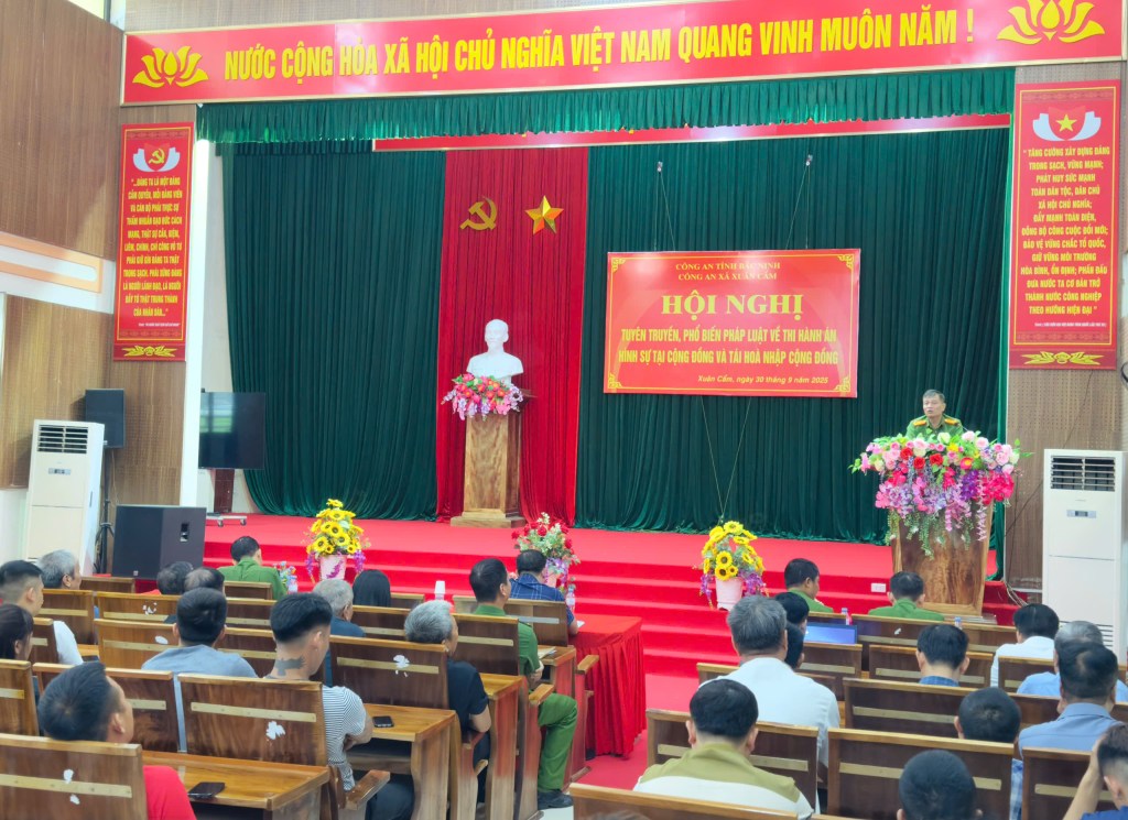 Hội nghị tuyên truyền, phổ biến pháp luật về thi hành án hình sự tại cộng đồng và tái hòa nhập cộng&nbsp;đồng