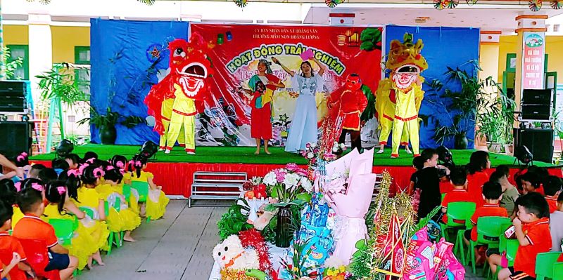 Hoàng Vân: Trường Mầm non Hoàng Lương tổ chức Chương trình “Vui tết trung&nbsp;thu”