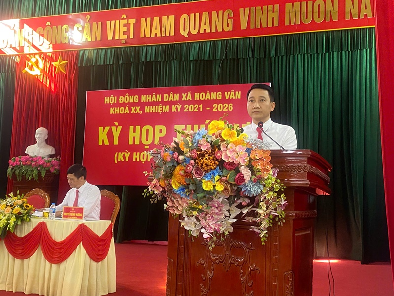 Kỳ họp thứ 4 (Kỳ họp chuyên đề) HĐND xã Hoàng&nbsp;Vân