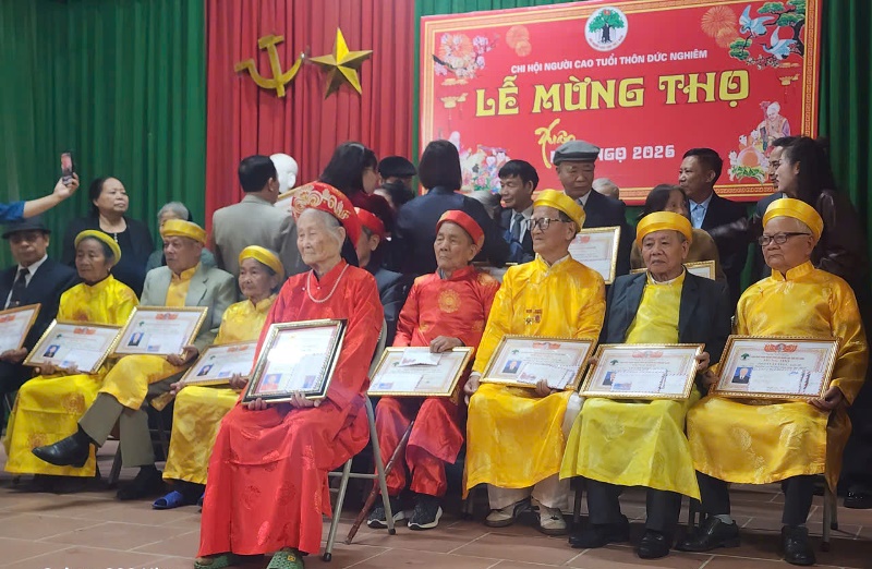Nét đẹp mừng thọ đầu xuân ở Hoàng Vân- Bắc&nbsp;Ninh