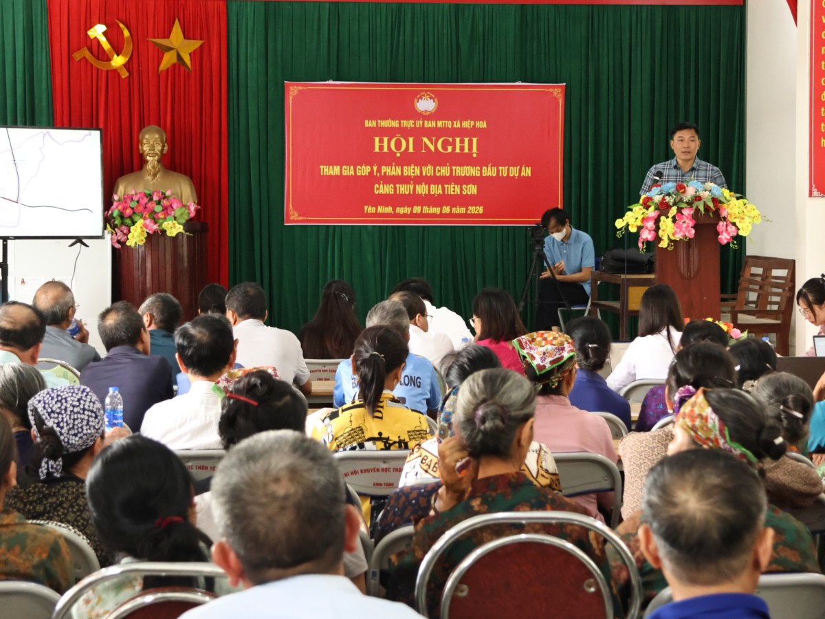 Hiệp Hòa: phản biện góp ý đối với Dự án đầu tư xây dựng Cảng thủy nội địa Tiên&nbsp;Sơn