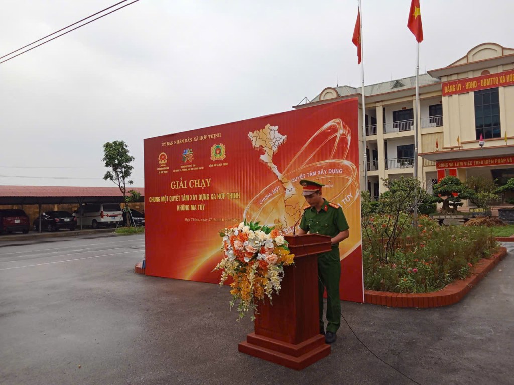 Hợp Thịnh tổ chức Giải chạy phong trào “Chung một quyết tâm xây dựng xã, phường, đặc khu không ma&nbsp;túy”