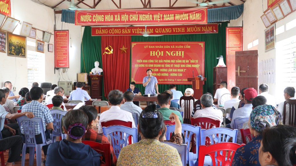 Xuân Cẩm – Bắc Ninh: Lấy ý kiến Nhân dân về dự thảo phương án bồi thường, hỗ trợ giải phóng mặt bằng Dự án Khu công nghiệp Xuân Cẩm – Hương Lâm giai đoạn&nbsp;2