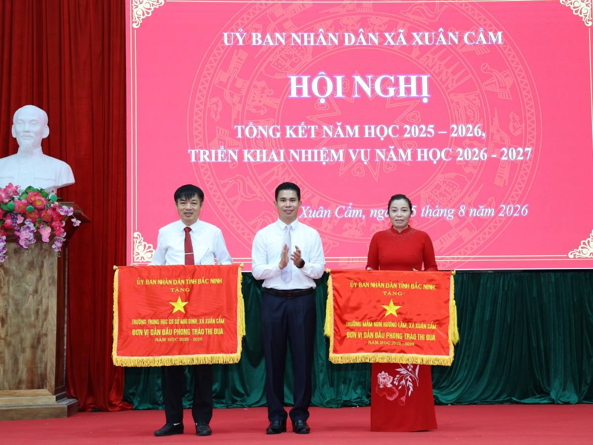 Xuân Cẩm- Bắc Ninh tổng kết năm học 2025-2026, triển khai nhiệm vụ năm học&nbsp;2026-2027